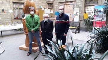 Emil Hartmann, P. Philipp Weißhaar und P. Erhard Staufer